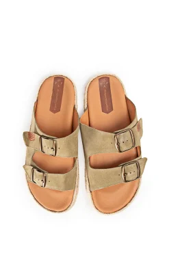 Popa Sandalias Icacos Serraje Kaki Verde Sale