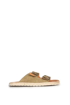 Popa Sandalias Icacos Serraje Kaki Verde Sale