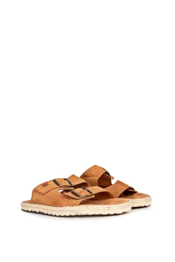 Popa Sandalias Icacos Serraje Cuero Marron Clearance