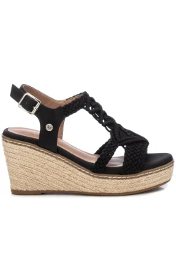 Xti Sandalias Macrame Con Cuna Negro Discount