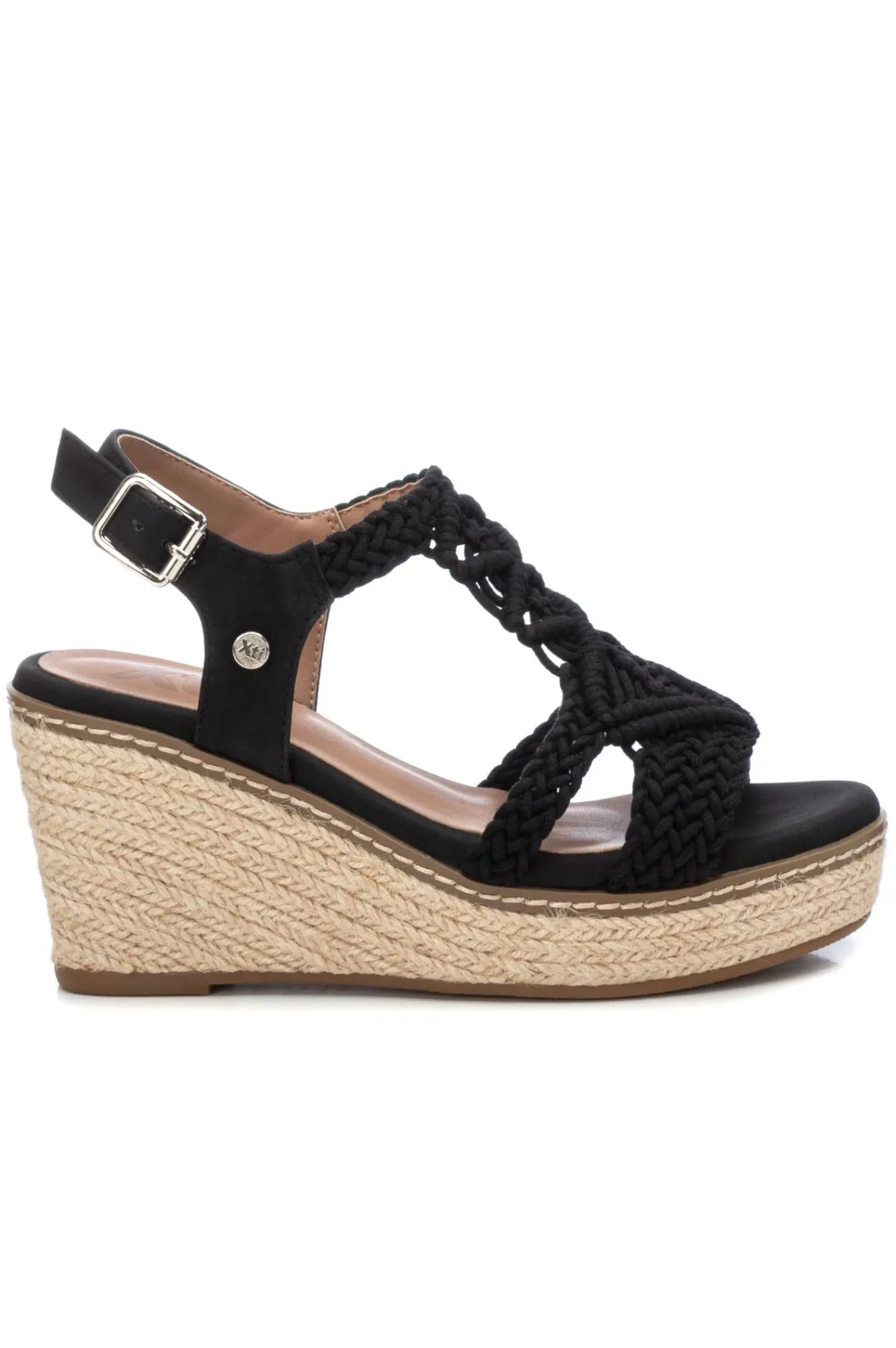 Xti Sandalias Macrame Con Cuna Negro Discount