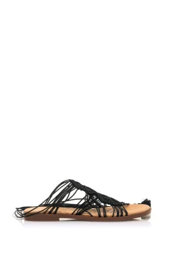 Mustang Sandalias Planas Maria Negro Best