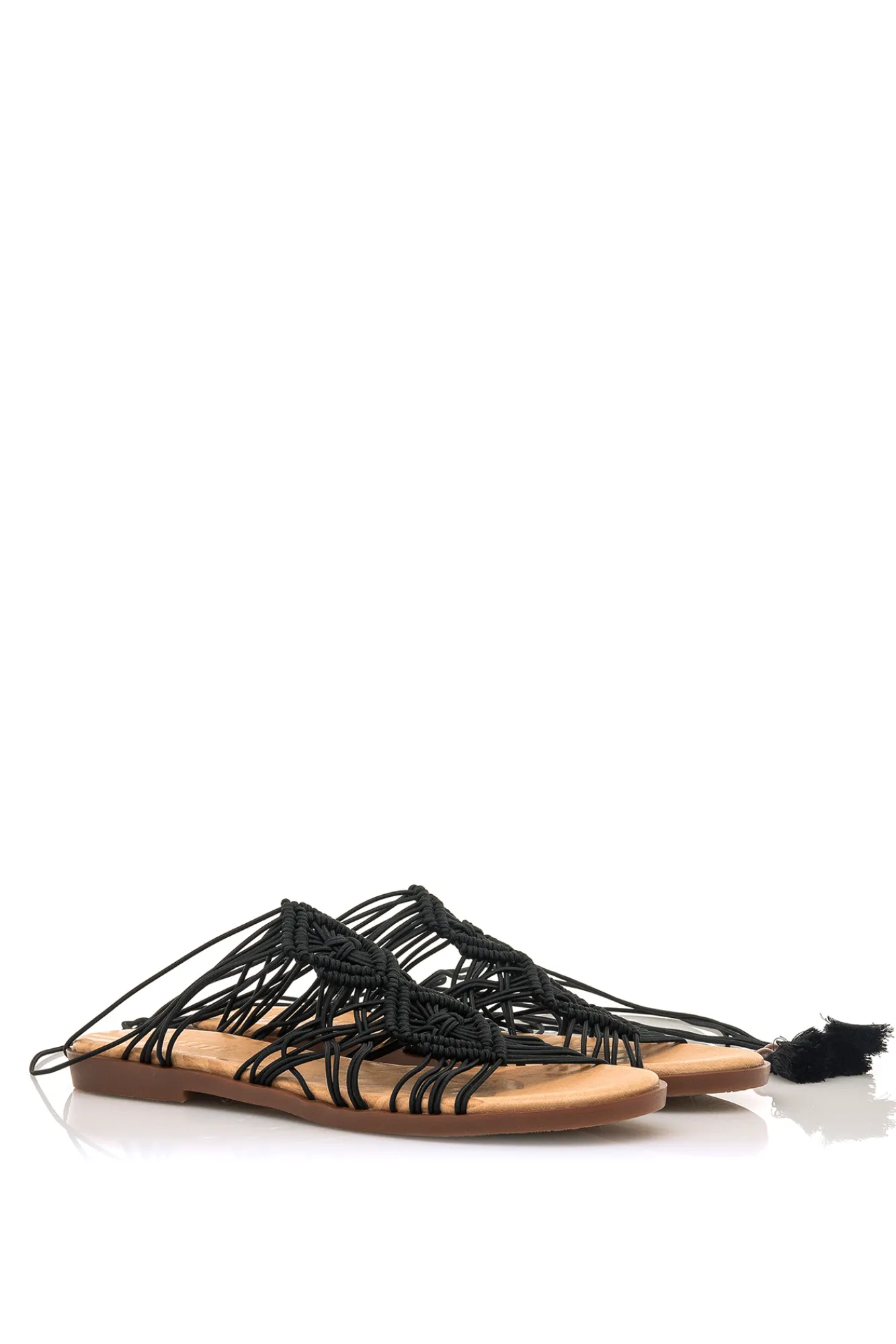 Mustang Sandalias Planas Maria Negro Best
