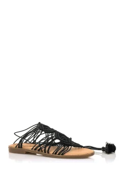 Mustang Sandalias Planas Maria Negro Best