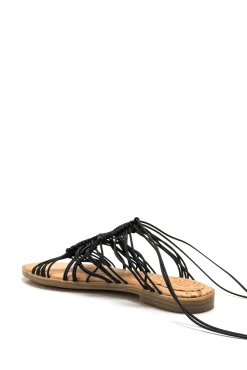 Mustang Sandalias Planas Maria Negro Best