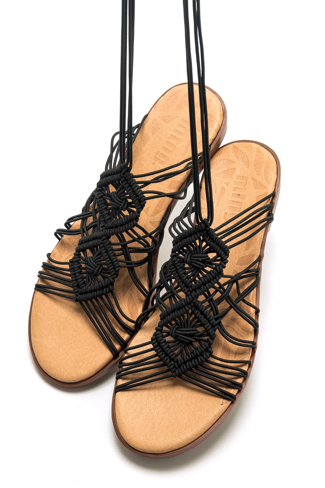 Mustang Sandalias Planas Maria Negro Best