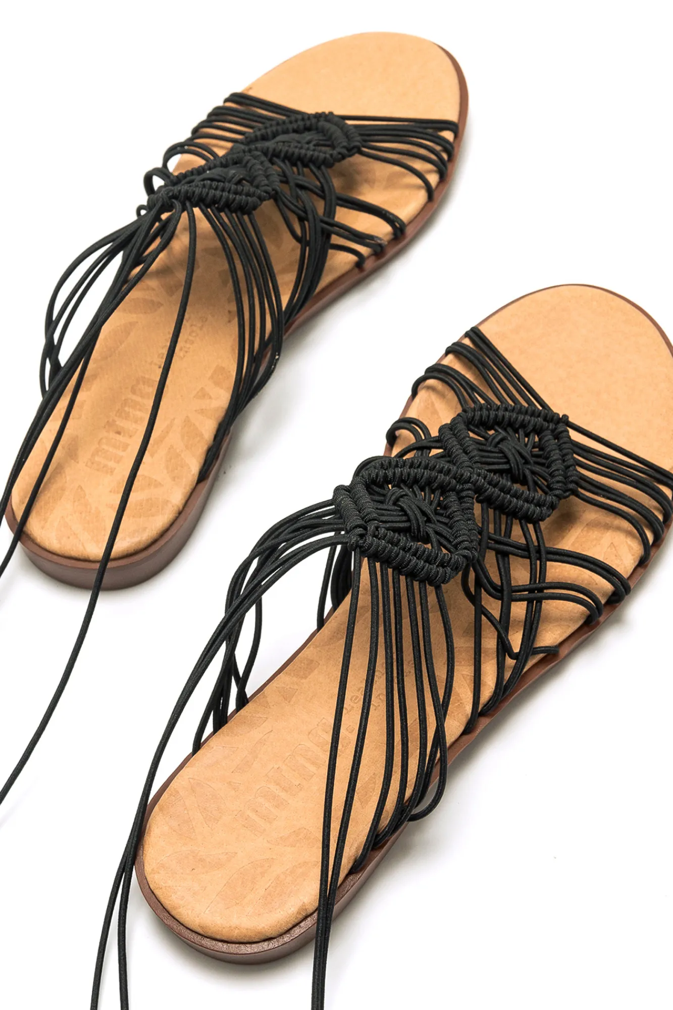 Mustang Sandalias Planas Maria Negro Best