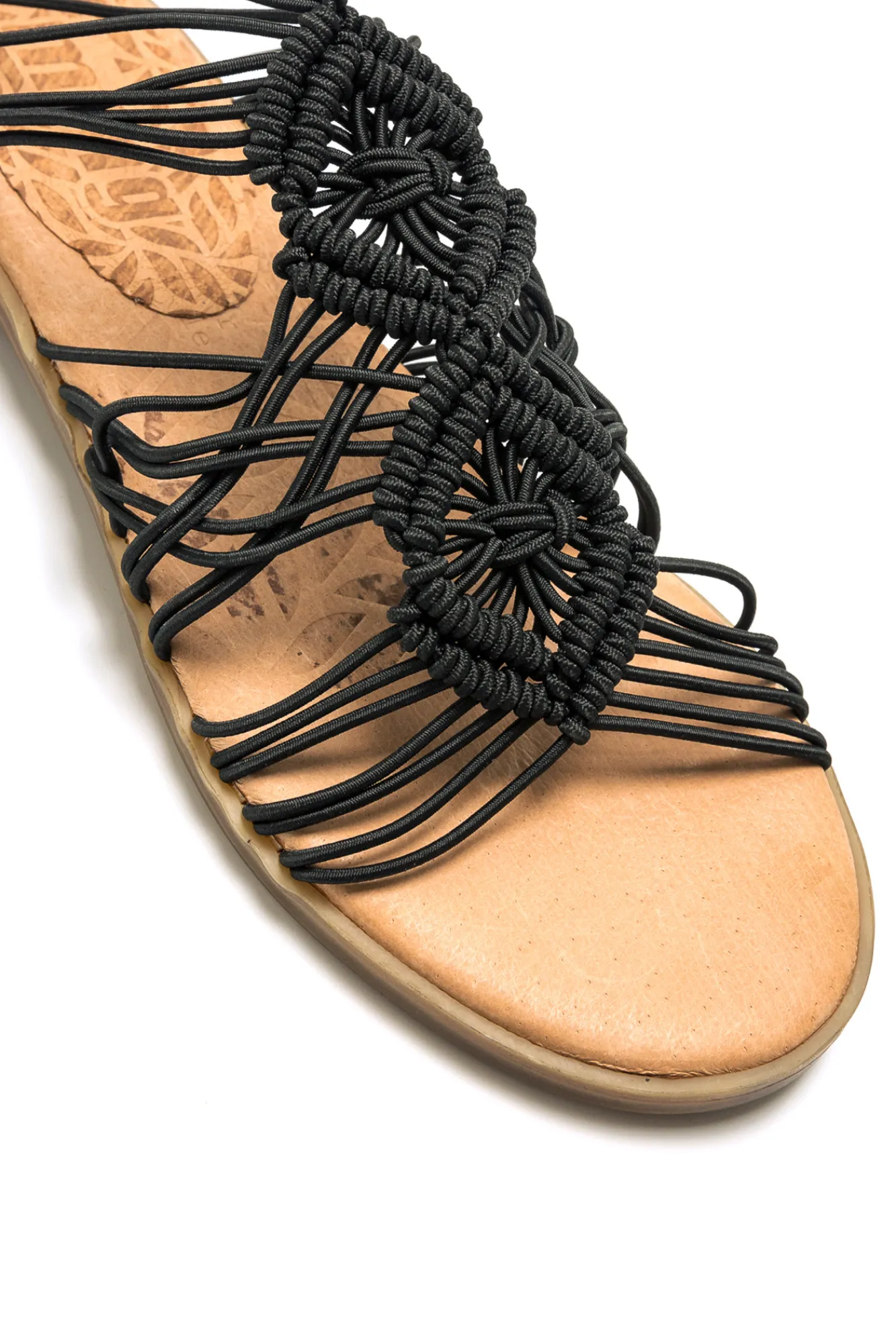 Mustang Sandalias Planas Maria Negro Best