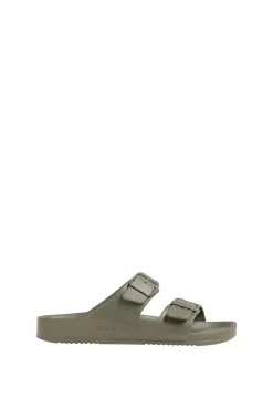 Jack & Jones Sandalias Slip On Monocolor Verde Best