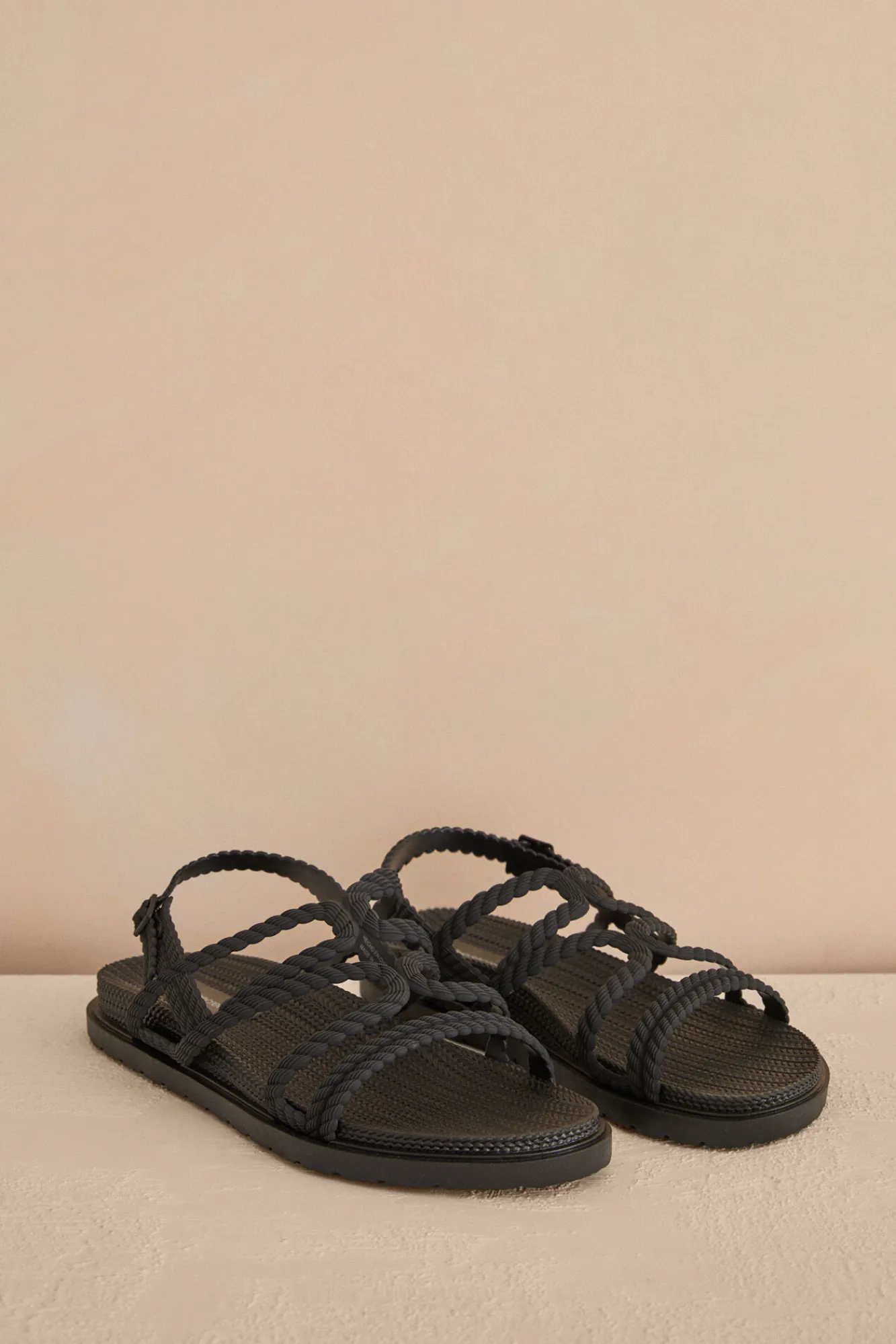 Women'secret Sandalias Tiras Cruzadas Negro Online
