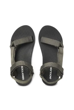 Jack & Jones Sandalias Tiras Microfibra Verde