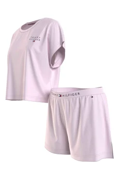 * Set De Pijama Corto Rosa Outlet