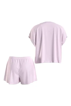* Set De Pijama Corto Rosa Outlet