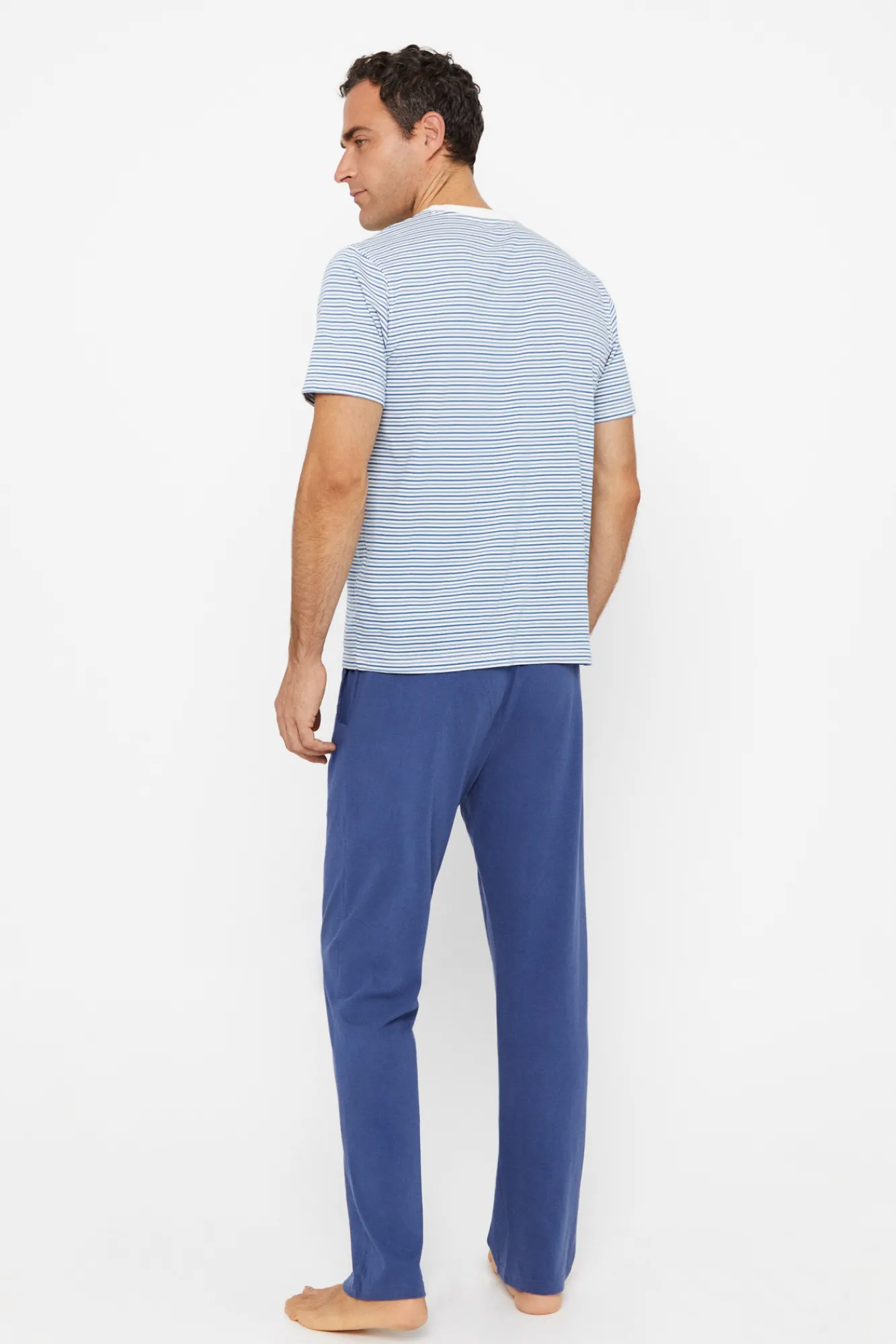 Cortefiel Set De Pijama Punto Azul Clearance