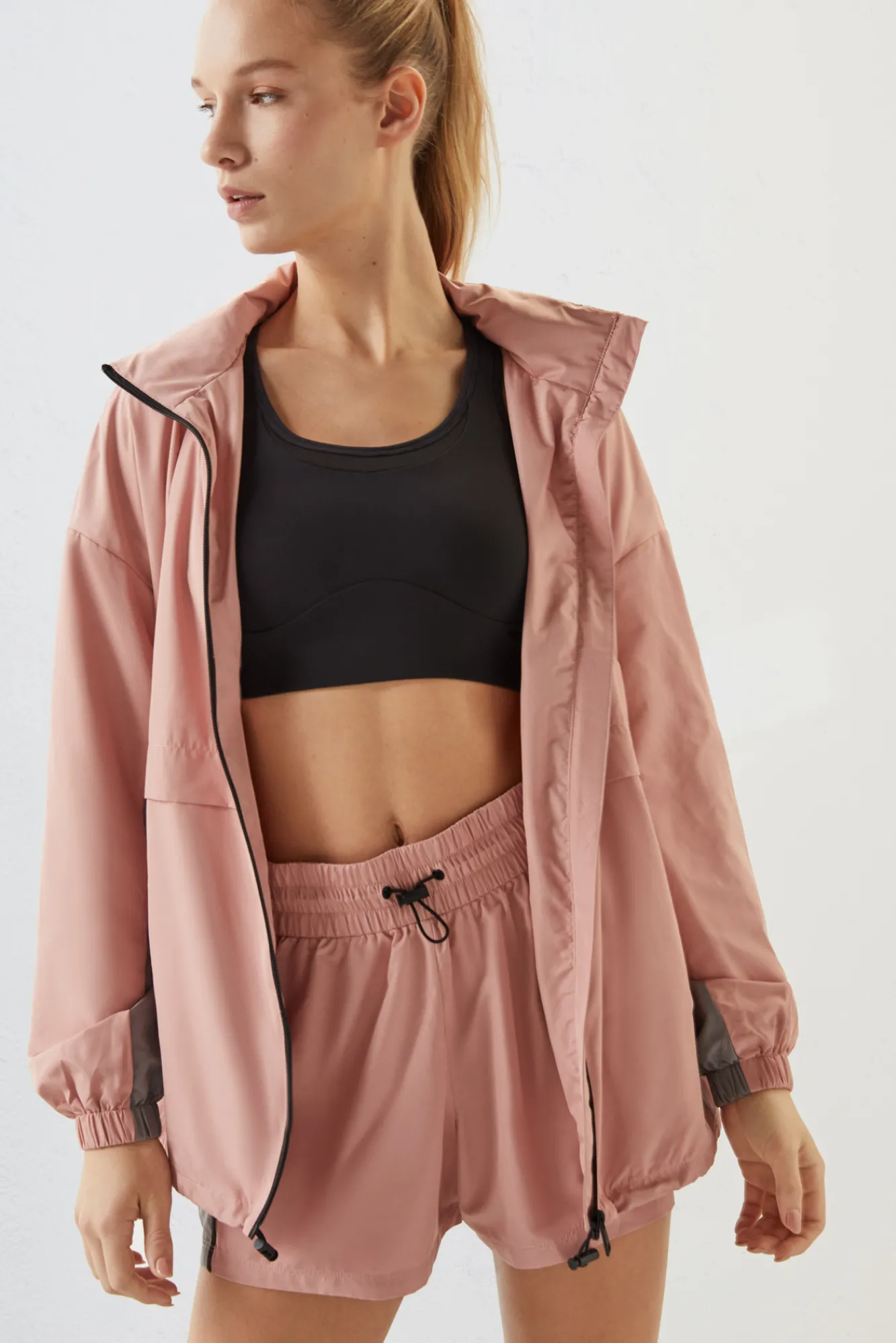 Dash and Stars Short Color Block Rosa Hot