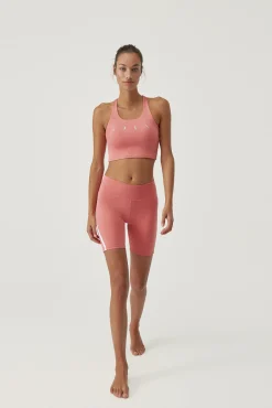 Born Living Yoga Short Daira Pink Peach/White Rosa