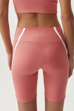 Born Living Yoga Short Daira Pink Peach/White Rosa