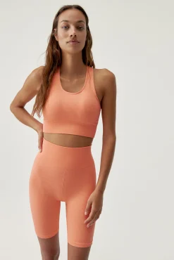 Born Living Yoga Short Kalindi Nectarine Naranja New