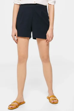 * Short Liso Lino Viscosa Navy Online