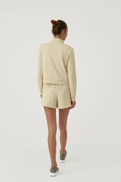 Born Living Yoga Short Naoko Oat Milk Beige Best