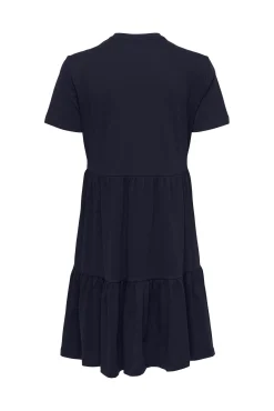 Only Short Regular Fit V-Neck Dress Azul Medio Hot