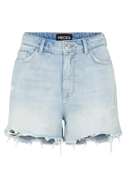 Pieces Short Vaquero Azul Claro New