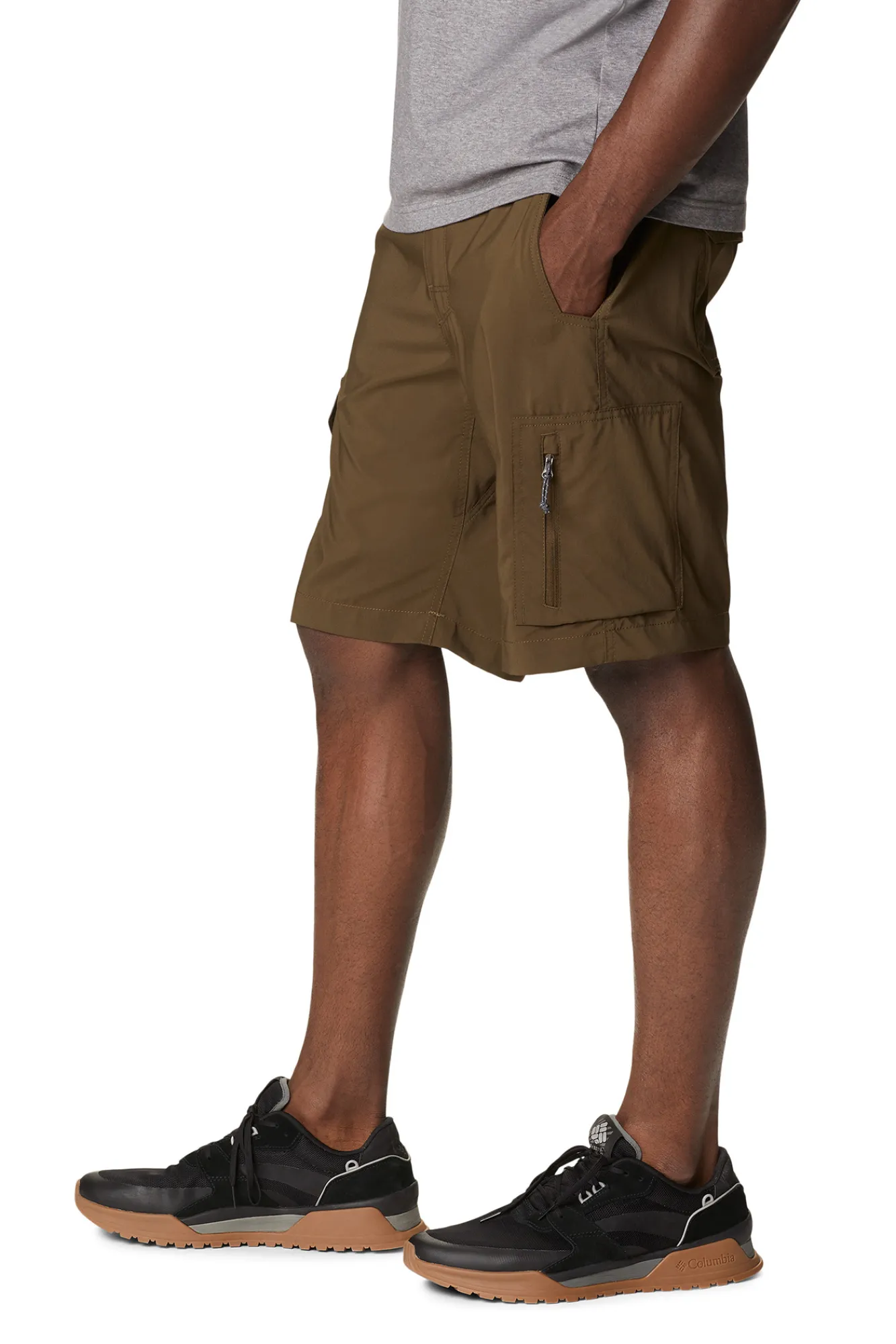 Columbia Shorts Cargo Silver Ridge™ Utility Para Hombre Kaki Oscuro
