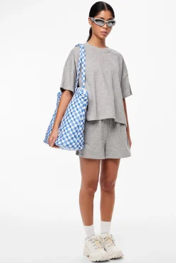 Pieces Shorts De Algodon. Gris Claro Clearance