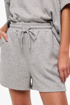 Pieces Shorts De Algodon. Gris Claro Clearance
