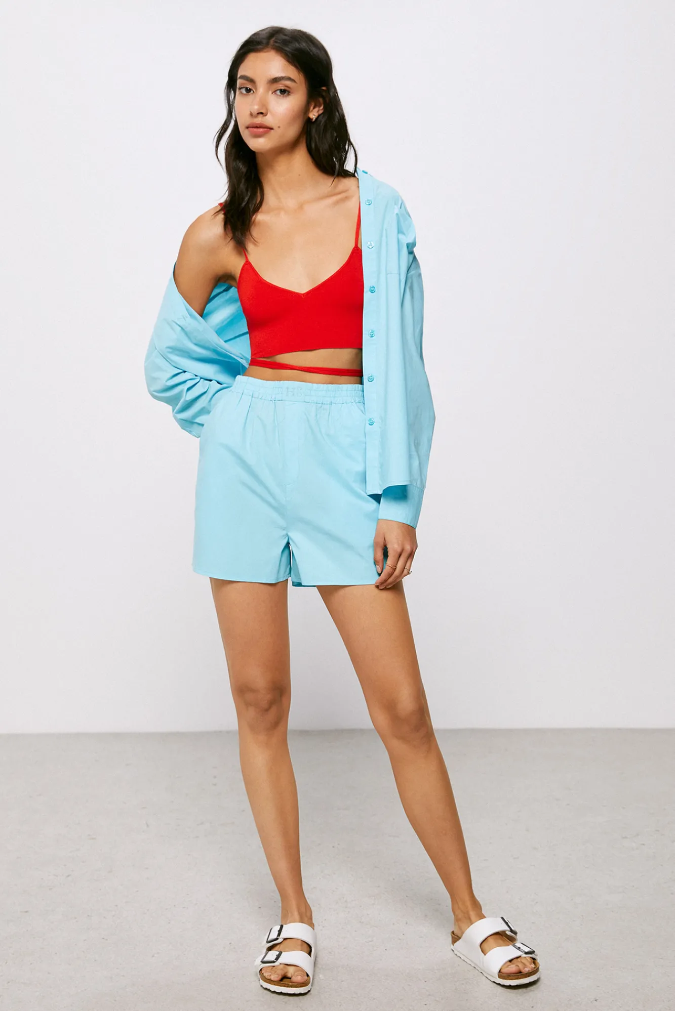 High Spirits Shorts Viti Azul Medio Online