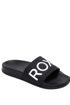 Roxy Slippy - Sandalias Para Mujer Negro New