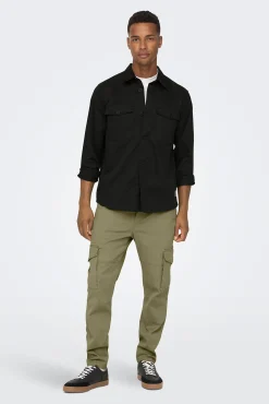 Only & Sons Sobrecamisa Negro New