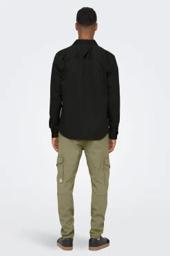 Only & Sons Sobrecamisa Negro New
