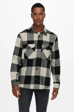 Only & Sons Sobrecamisa Negro Sale