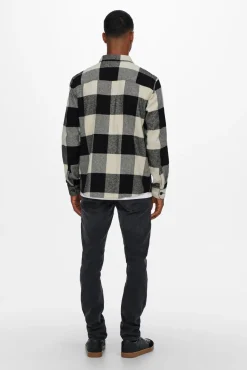 Only & Sons Sobrecamisa Negro Sale