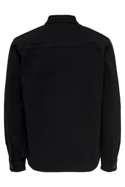 Only & Sons Sobrecamisa Negro Outlet