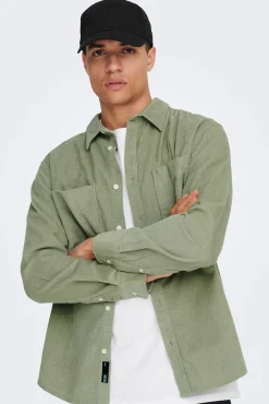 Only & Sons Sobrecamisa Verde Clearance