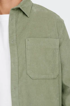 Only & Sons Sobrecamisa Verde Clearance