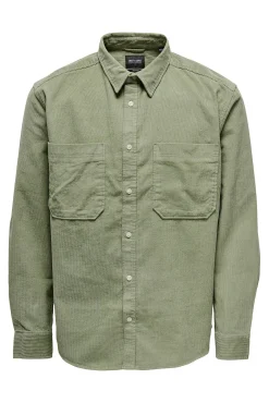 Only & Sons Sobrecamisa Verde Clearance