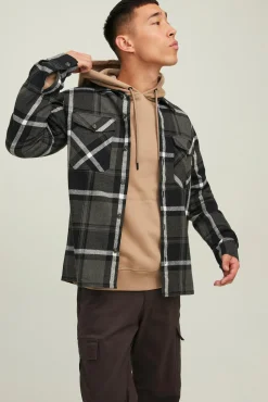 Jack & Jones Sobrecamisa Bolsillos Gris Medio