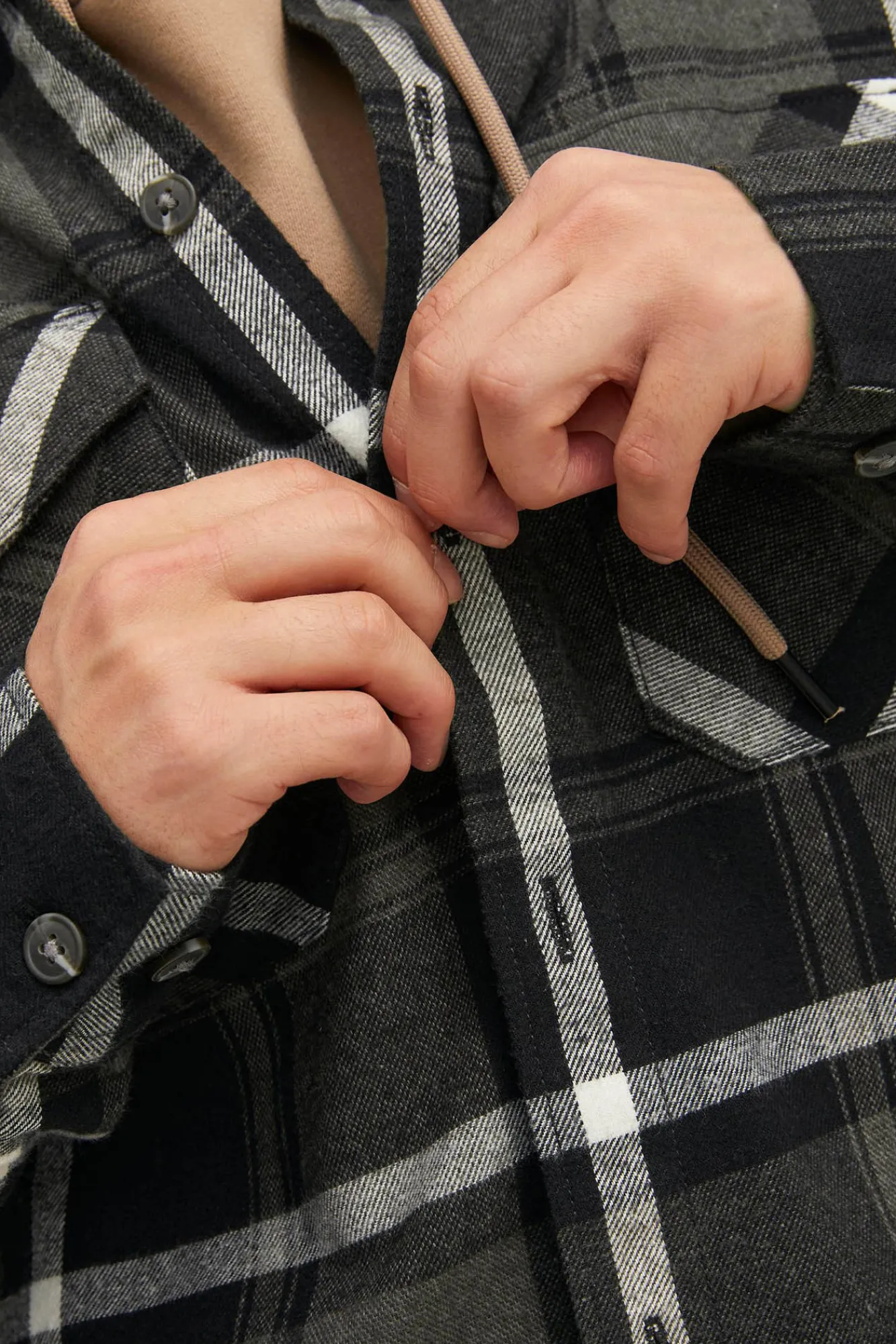 Jack & Jones Sobrecamisa Bolsillos Gris Medio