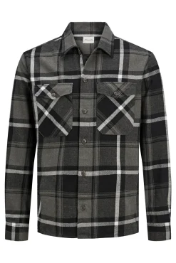 Jack & Jones Sobrecamisa Bolsillos Gris Medio