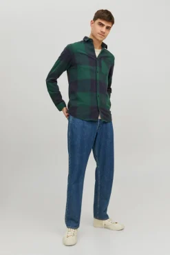 Jack & Jones Sobrecamisa Cuadros Verde Discount