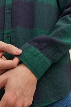 Jack & Jones Sobrecamisa Cuadros Verde Discount
