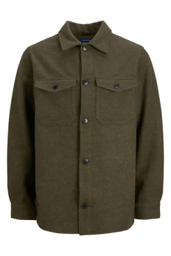 Jack & Jones Sobrecamisa Cuello Camisero Verde Sale