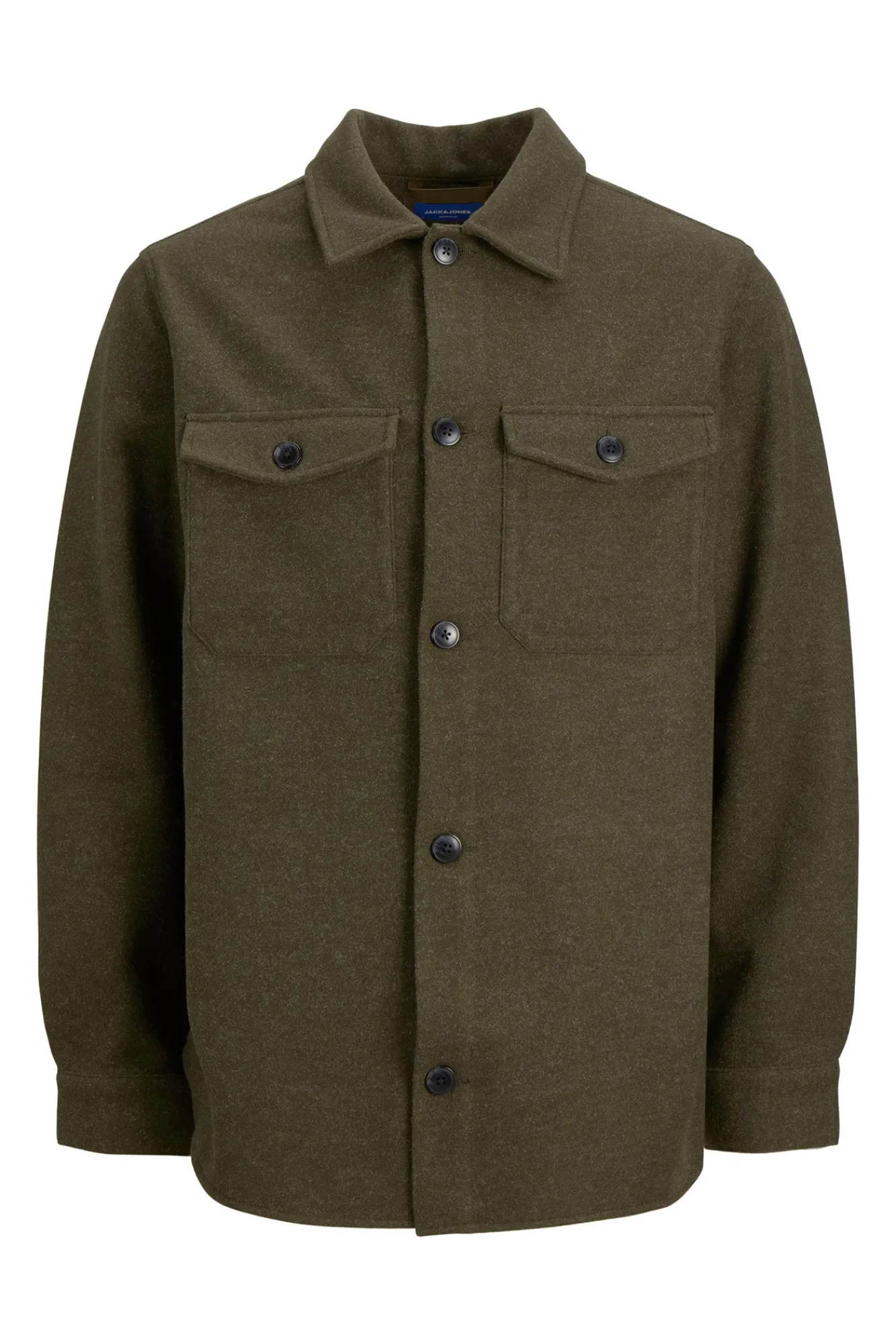 Jack & Jones Sobrecamisa Cuello Camisero Verde Sale