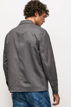 Pepe Jeans Sobrecamisa Hombre Gris Oscuro Discount
