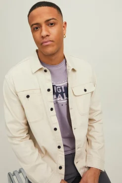 Jack & Jones Sobrecamisa Informal Gris Medio Hot