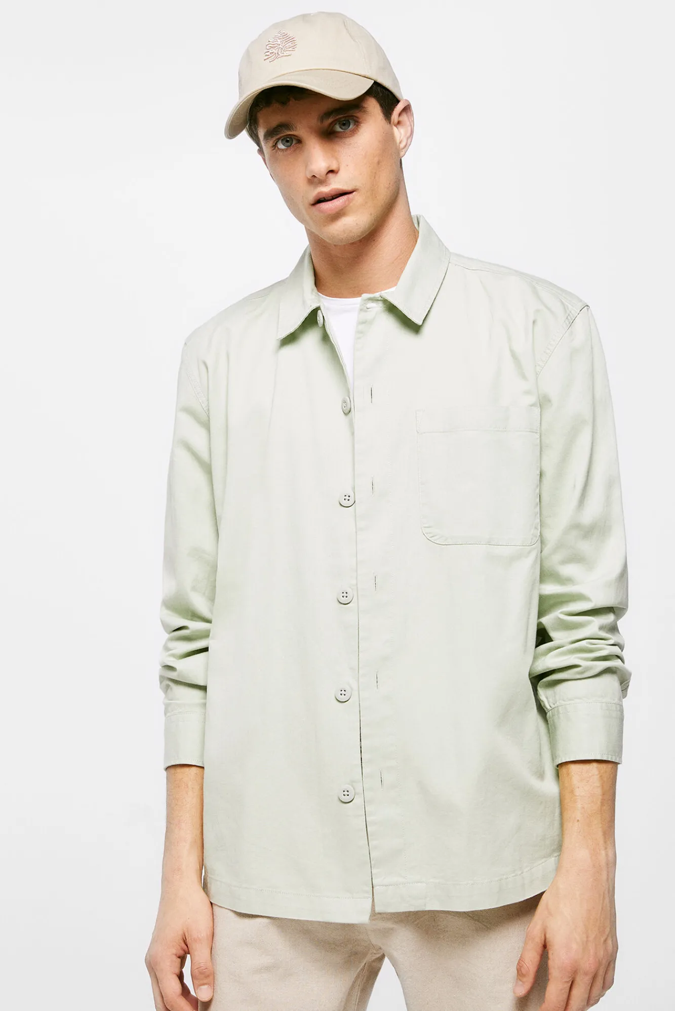 * Sobrecamisa Lino Verde Clearance