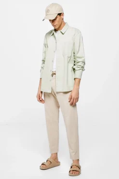 * Sobrecamisa Lino Verde Clearance